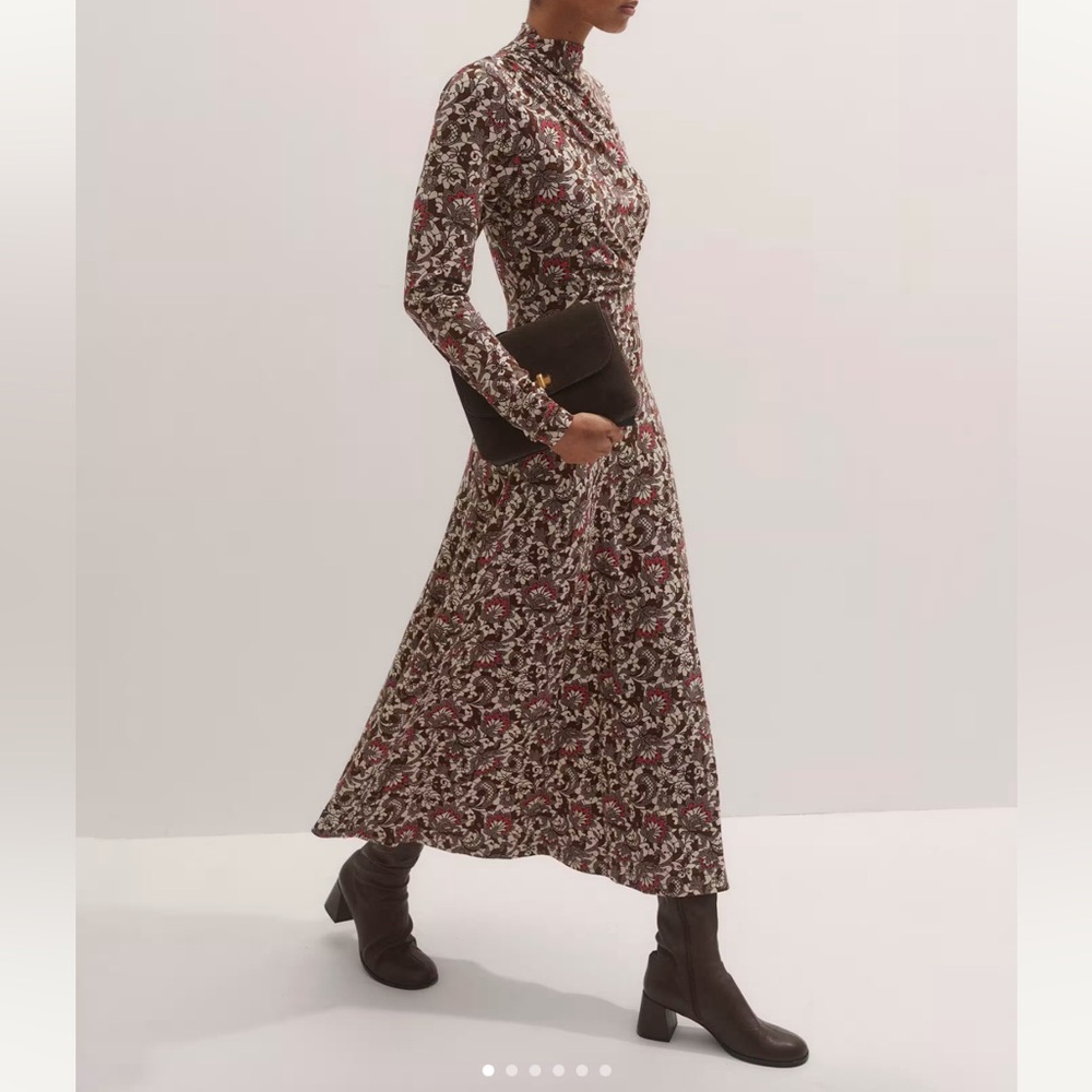 ME+EM ruched maxi dress stretch jersey